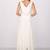White crape silk thread work anarkali salwar kameez