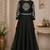 Black silk zari work anarkali salwar kameez