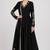 Black silk zari & sequins work anarkali salwar kameez