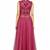 Onion pink net thread work anarkali salwar kameez