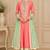 Pink georgette zari work anarkali salwar kameez