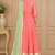 Pink georgette zari work anarkali salwar kameez