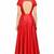 Red silk zari and beads work anarkali salwar kameez