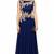 Blue georgette zari, beads and sequins work anarkali salwar kameez