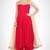 Red georgette zari work anarkali salwar kameez