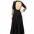 Black silk hand emboridery anarkali salwar kameez