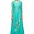 Blue georgette zari and glass work anarkali salwar kameez