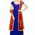 Blue georgette zari work anarkali salwar kameez
