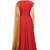 Rust orange georgette sequins & zari embroidery anarkali salwar kameez