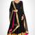Black georgette thread and zari work anarkali salwar kameez