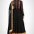 Black georgette thread and zari work anarkali salwar kameez