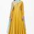 Mustard silk gota patti work anarkali salwar kameez