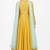 Mustard silk gota patti work anarkali salwar kameez
