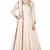 Powder pink silk beads hand embroidery anarkali salwar kameez