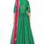 Green cotton silk thread embroidery anarkali salwar kameez