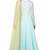 Light blue georgette zari and beads work anarkali salwar kameez