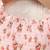 Blush pink floral smocked off-shoulder tulle dress