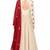 Beige georgette zari and beads work anarkali salwar kameez