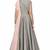 Grey silk zari and beads work anarkali salwar kameez