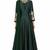 Emerald green silk sequins & zari embroidery anarkali salwar kameez