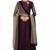 Wine georgette sequins & zari embroidery anarkali salwar kameez
