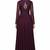 Wine georgette sequins & zari embroidery anarkali salwar kameez