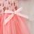 Blush pink floral smocked off-shoulder tulle dress