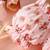Blush pink floral smocked off-shoulder tulle dress