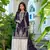 Purple embroidered chinon free size stitched palazzo style salwar suit