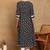 Women's cotton floral print anarkali kurta  (black)