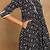 Women's cotton floral print anarkali kurta  (black)