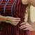 Women   s cambric cotton printed short kurti | sleeveless striped tunic top with keyhole notch neck | casual daily wear