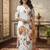 Women   s muslin fabric printed straight kurta with matching dupatta lightweight muslin kurta set (white)