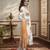 Women   s muslin fabric printed straight kurta with matching dupatta lightweight muslin kurta set (white)
