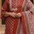 Women   s rayon floral print straight kurta & printed pants with dupatta set (maroon)