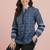 Women’s cambric cotton geomatrical print top