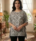 Women   s wrinkle-free microfiber ankle length palazzo set with 2 side pockets co-ord set for casual