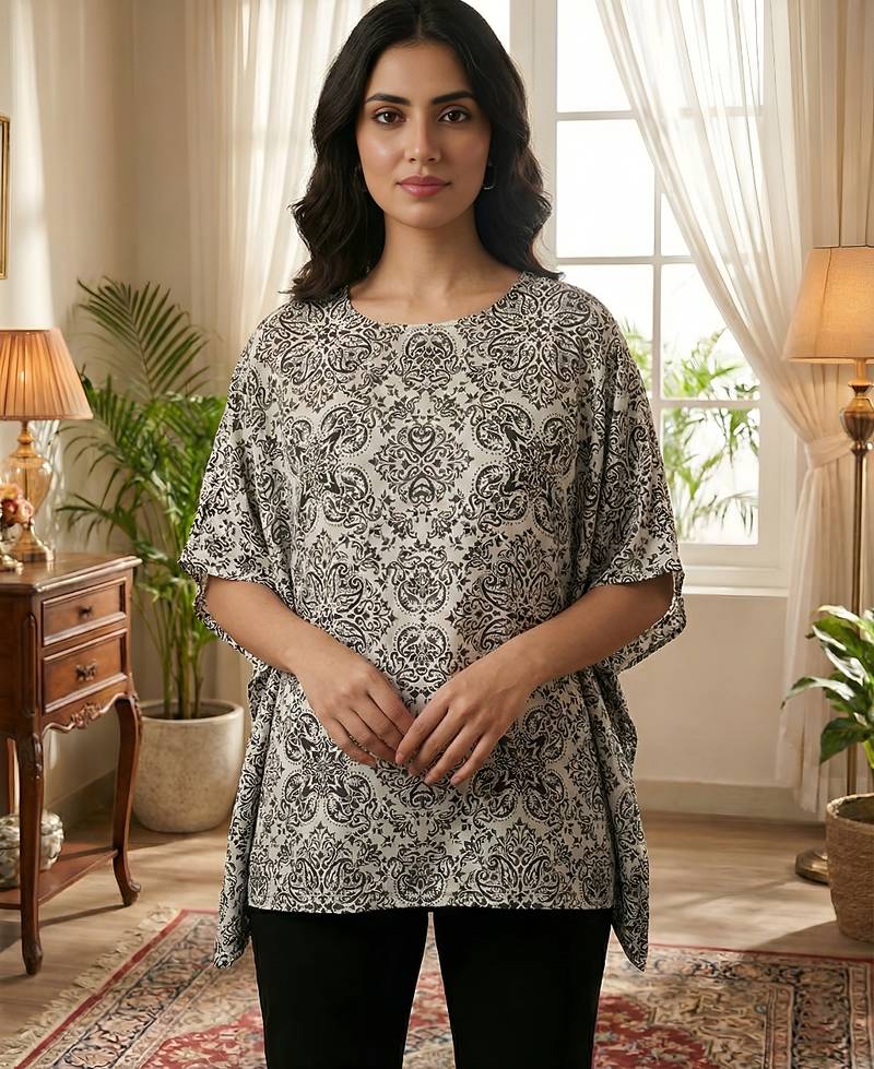 Women’s wrinkle-free microfiber ankle length palazzo set with 2 side pockets co-ord set for casual