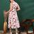 Women’s delta geometric printed halter neck sleeveless a-line midi dress (white)