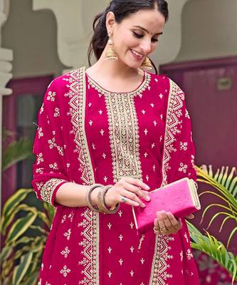 Rani embroidered faux georgette salwar suit 2