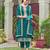 Rama color embroideried faux georgette semi stitched salwar suit