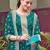 Rama color embroideried faux georgette semi stitched salwar suit