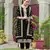 Black color embroideried faux georgette semi stitched salwar suit