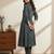 Women’s cambric cotton blue printed a-line kurta with pant set