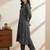 Women’s cambric cotton blue printed a-line kurta with pant set