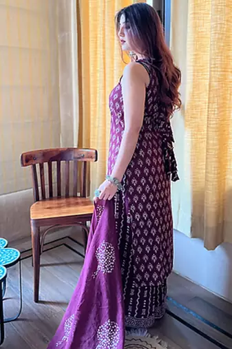 Women Ethnic Motifs Printed Regular Kurta with Palazzos & With Dupatta