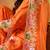 Orange silk embroidered gharara set