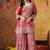 Hot pink banarasi silk embroidered sharara set