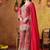 Hot pink banarasi silk embroidered sharara set