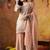 Peach banarasi silk embroidered sharara set